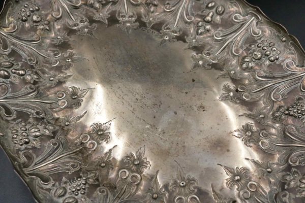 05 - 103.3_Large sterling silver embossed tray_98341