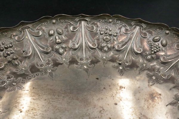 05 - 103.5_Large sterling silver embossed tray_98341