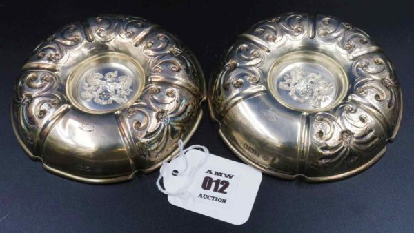05 - 12.2_Pair of Silver Scalloped Dishes_95567