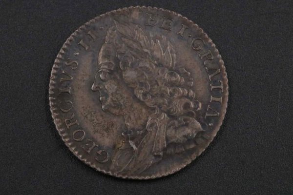 05 - 124.5_William III Sixpence 1696 Coin and George II Sixpence 1758_95682
