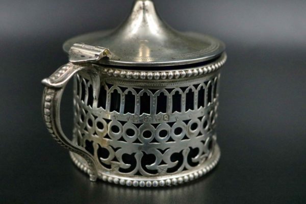 05 - 125.6_Collection of silver mustard items_98363