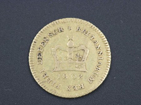 05 - 132.1_George III 1802 Gold Third Guinea Coin_95690