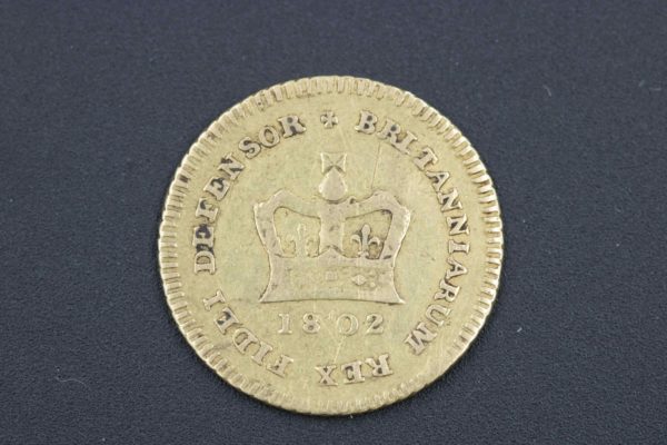 05 - 132.1_George III 1802 Gold Third Guinea Coin_95690