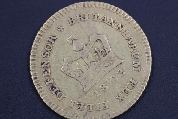 05 - 132.7_George III 1802 Gold Third Guinea Coin_95690