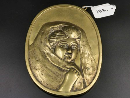 05 - 138.1_Japanese brass plaque in relief_98376