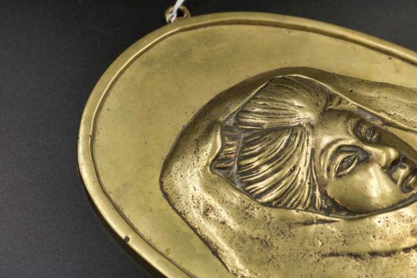 05 - 138.4_Japanese brass plaque in relief_98376