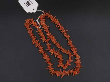 05 - 146.1_Vintage Red Coral Necklace 28 inches._95704