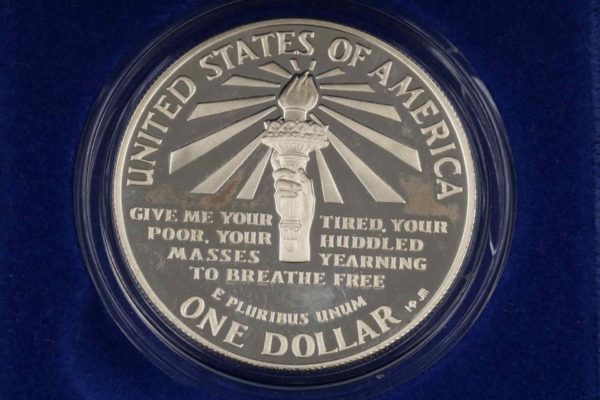 05 - 151.4_1986 Ellis Island Statue of Liberty Proof Silver Dollar_95709