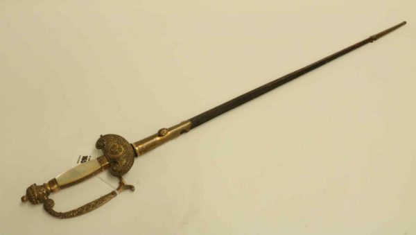 05 - 165.1_18th Century Court Sword with Mother of Pearl Hilt_95723