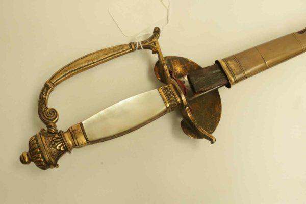 05 - 165.3_18th Century Court Sword with Mother of Pearl Hilt_95723