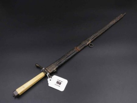 05 - 168.1_18th Century Naval Dirk with Leather Scabbard_95726