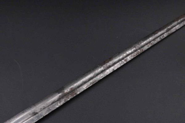05 - 168.6_18th Century Naval Dirk with Leather Scabbard_95726