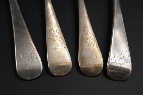 05 - 174.4_Four Silver Dessert Spoons Exeter 1860_95732