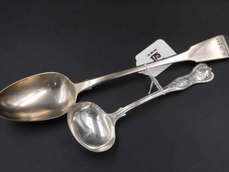 05 - 175.1_Silver Basting Spoon and Sauce Ladle_95768