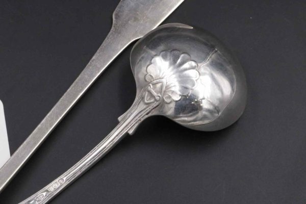 05 - 175.5_Silver Basting Spoon and Sauce Ladle_95768