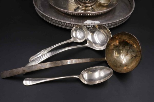 05 - 177.2_Quantity of Silver Plate Trays Ladles etc_95770