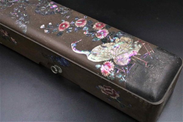 05 - 18.7_Antique Lacquered Japanese Document Box_95575