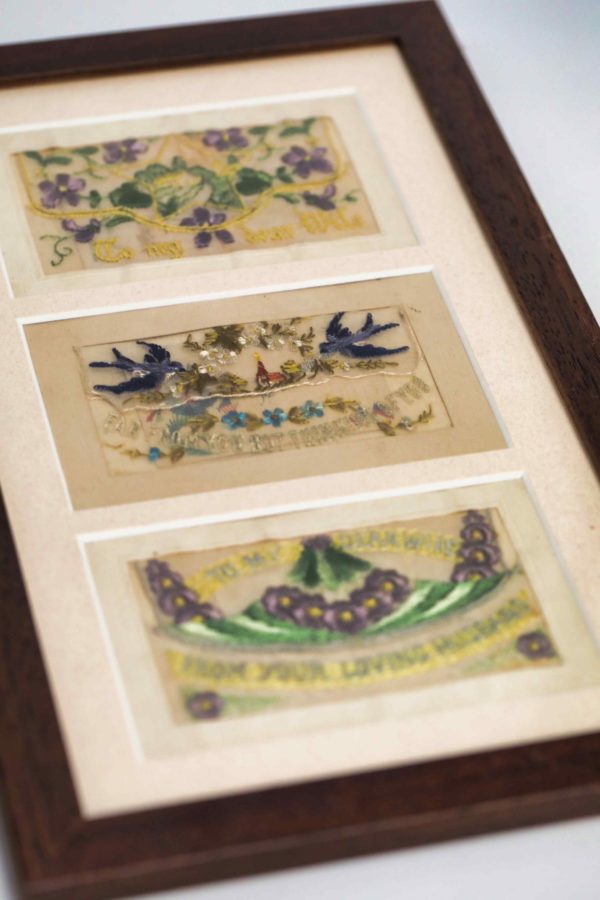 05 - 192.3_x4 Frames of embroidered postcards_98438