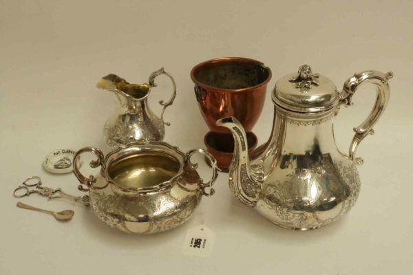 05 - 205.1_Silver Plated Coffee Pot Milk Jug and Others_95798