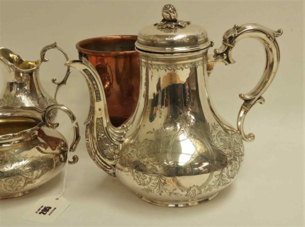 05 - 205.2_Silver Plated Coffee Pot Milk Jug and Others_95798