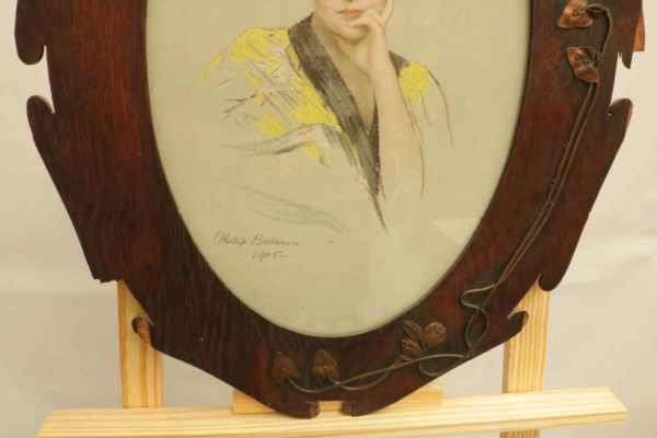 05 - 209.2_Kimono Girl by Philip Boileau in Art Nouveau Frame_95802