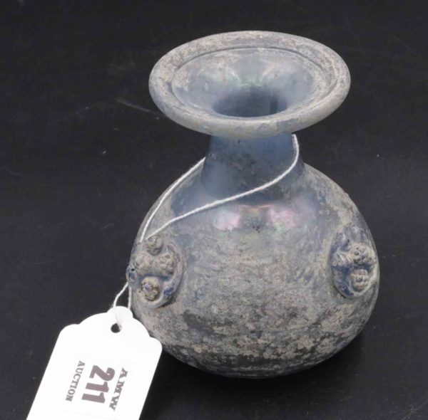 05 - 211.2_Scavo Murano Glass Vase in Slate Blue and Cream_95804