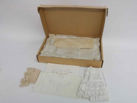 05 - 215.1_Early 19th Century Lace Items Bonnets Slippers etc_95808