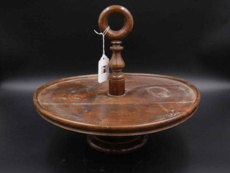 05 - 219.1_Victorian Oak Cake Stand Lazy Susan style_95812
