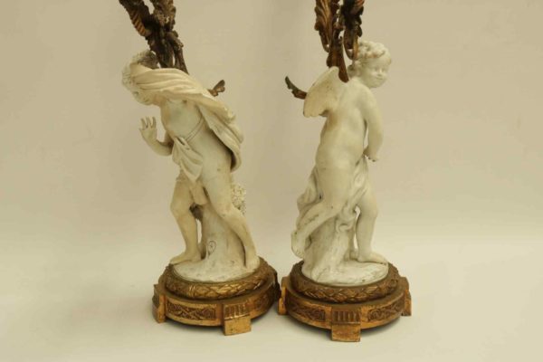 05 - 221.7_French Ormolu Mantle Clock and Pair of Candelabra Garnitures_95814