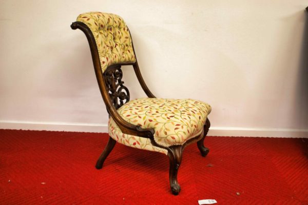 05 - 228.6_Reupholstered Victorian decorative chair_98474