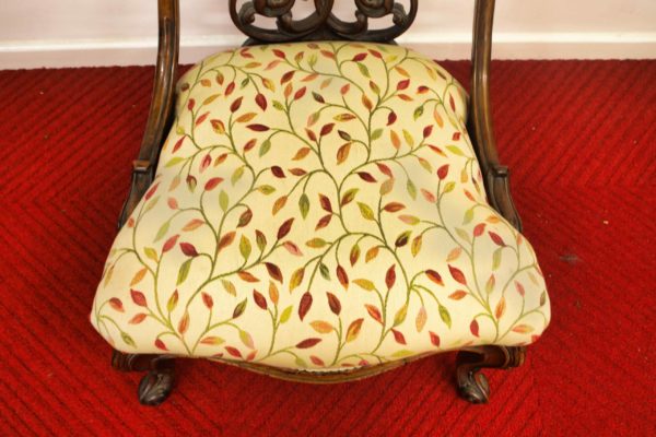 05 - 228.8_Reupholstered Victorian decorative chair_98474