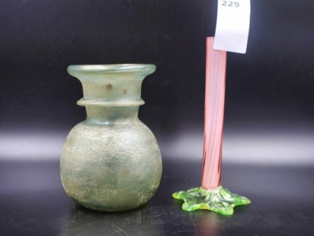 05 - 229.1_Roman style blown glass vase with handle_98475