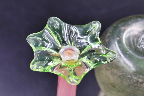 05 - 229.8_Roman style blown glass vase with handle_98475