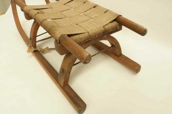 05 - 233.3_1950s European Childs Sledge with Canvas Seat_95826