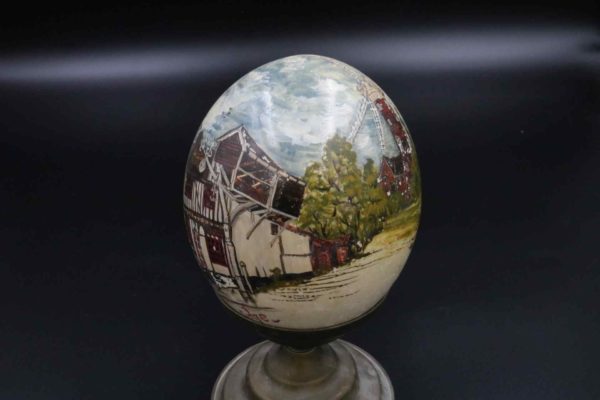 05 - 24.2_Hand Painted Vintage Ostrich Egg_95581