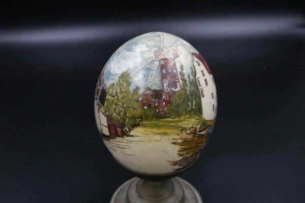 05 - 24.3_Hand Painted Vintage Ostrich Egg_95581