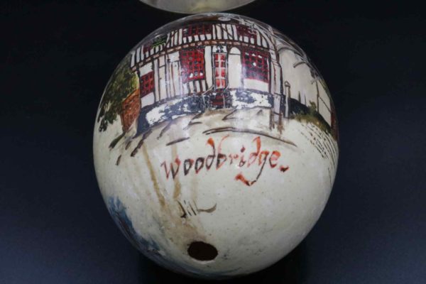 05 - 24.5_Hand Painted Vintage Ostrich Egg_95581