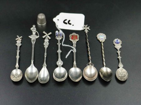 05 - 243.1_x8 Silver collectable spoons_98492