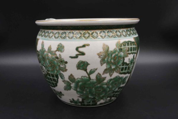 05 - 248.3_Modern Chinese Fish Bowl with Green and Gold Pattern_95841