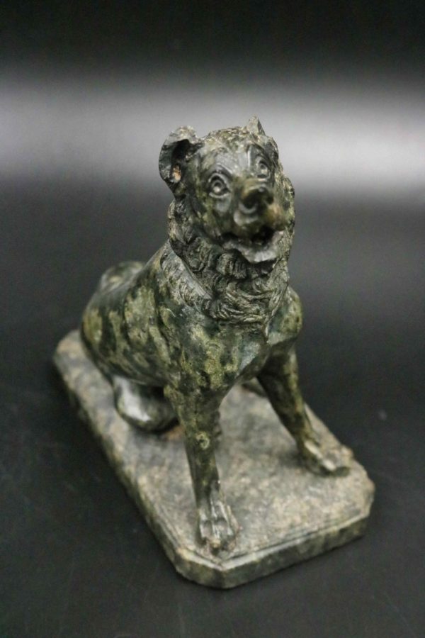 05 - 25.5_Pair of 19th Century Marble Jennings dog_97581