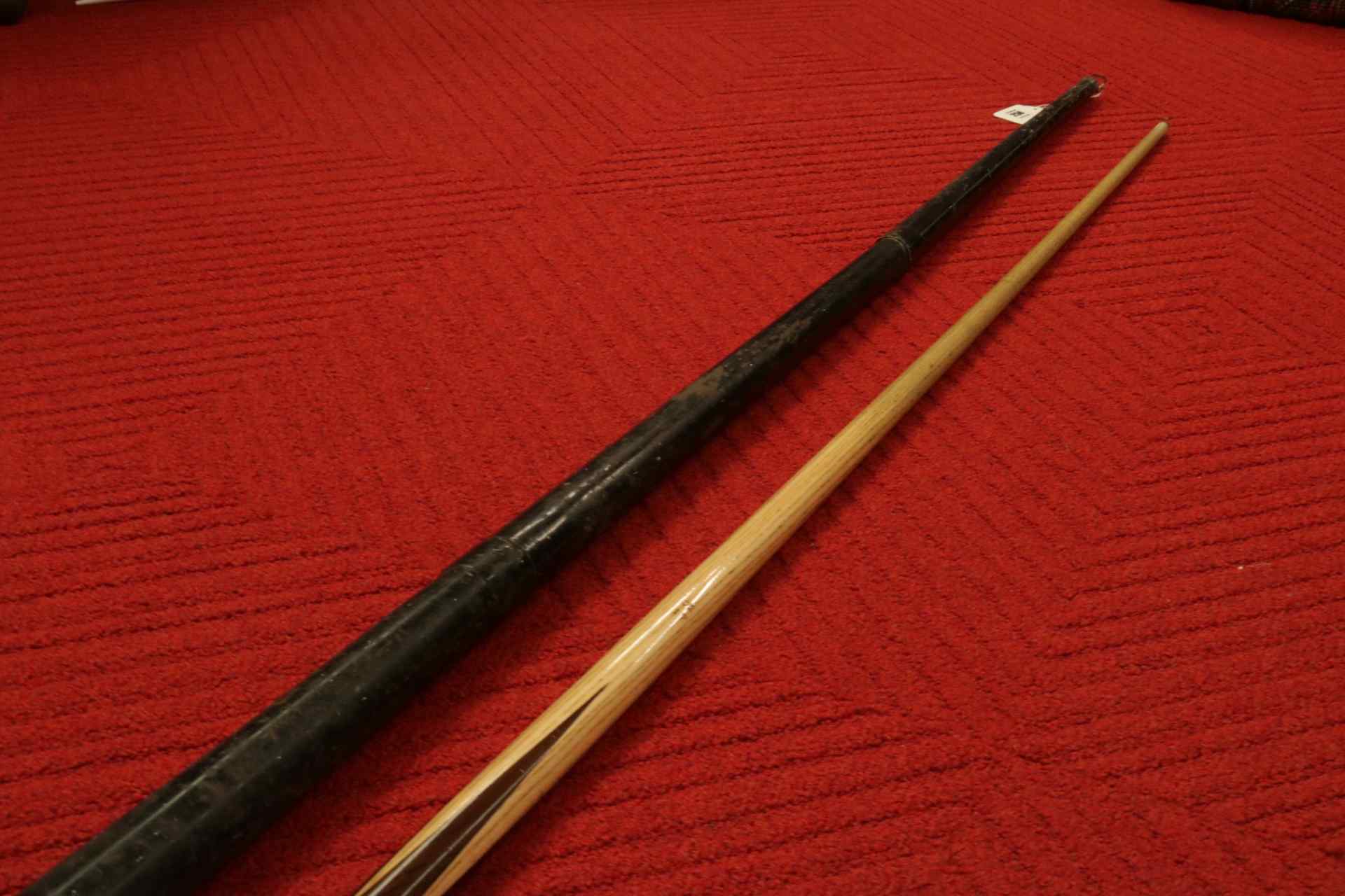 Lot 250 Vintage One Piece Snooker Cue by K and C Ltd London