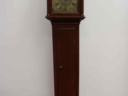 05 - 252.1_Early Antique Oak Longcase Grandfather Clock_95847