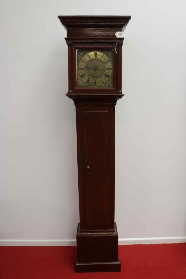 05 - 252.1_Early Antique Oak Longcase Grandfather Clock_95847