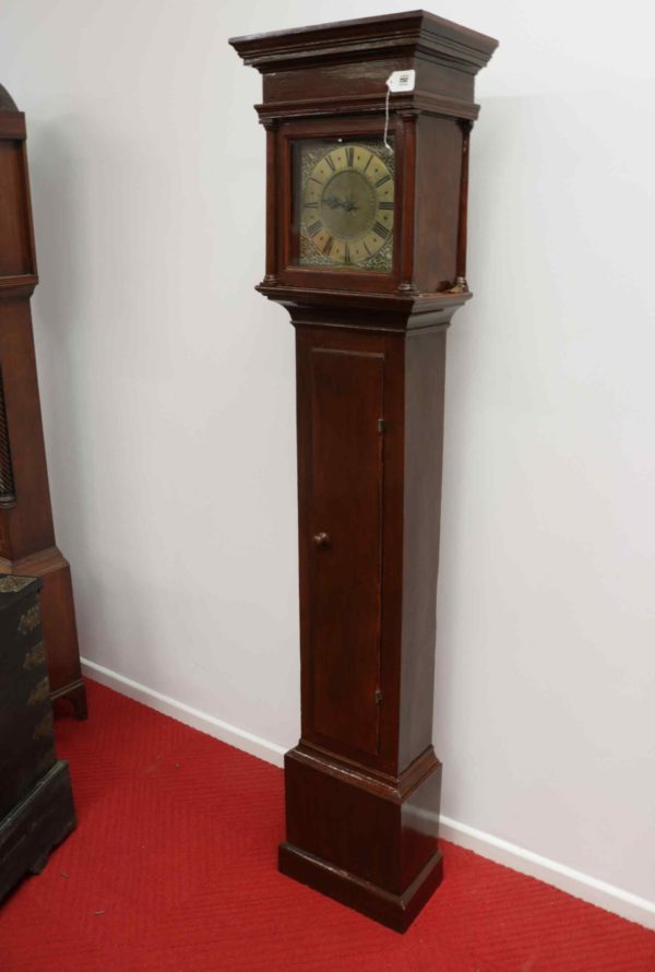 05 - 252.1_Early Antique Oak Longcase Grandfather Clock_98501