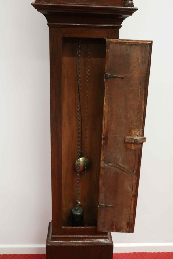 05 - 252.4_Early Antique Oak Longcase Grandfather Clock_95847