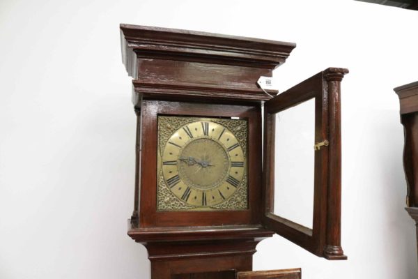 05 - 252.4_Early Antique Oak Longcase Grandfather Clock_98501