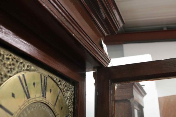 05 - 252.6_Early Antique Oak Longcase Grandfather Clock_95847