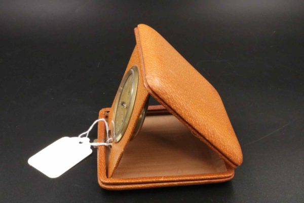 05 - 26.6_Vintage Travelling Clock in Leather Case_95583