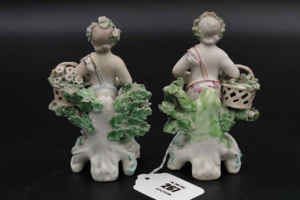 05 - 267.2_Pair 18th Centruty Putto Figures_95907