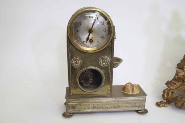 05 - 278.5_An Empty clock case and large spelter clock._98777